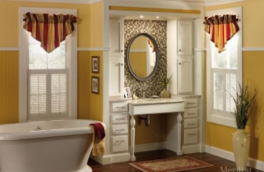 Merillat Classic Spring Valley in Maple Chiffon with Tuscan Accent Glaze